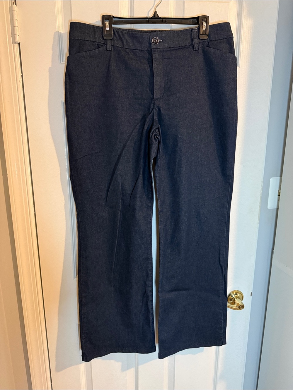 Lee Dark Navy Boot-Cut Stretch Trouser Jeans - 16